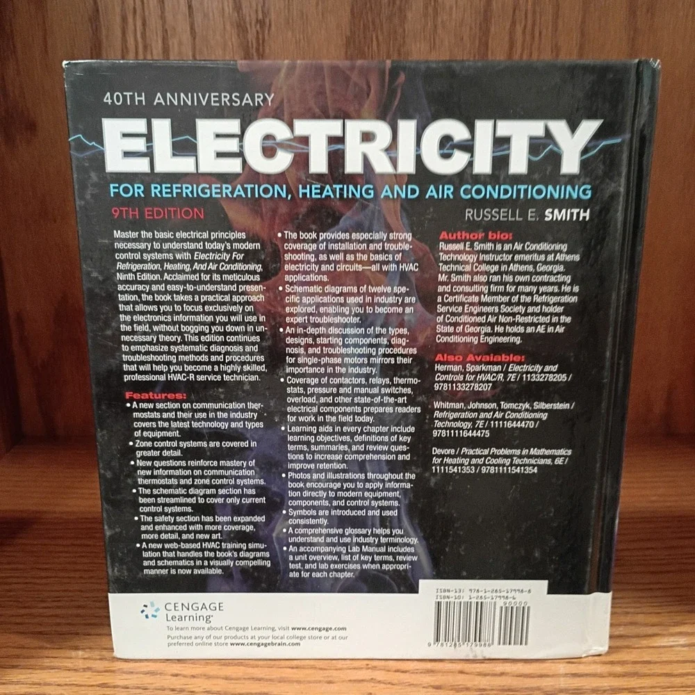Electricity for Refrigeration, Heating, and Air Co... by Smith, Russell Hardback